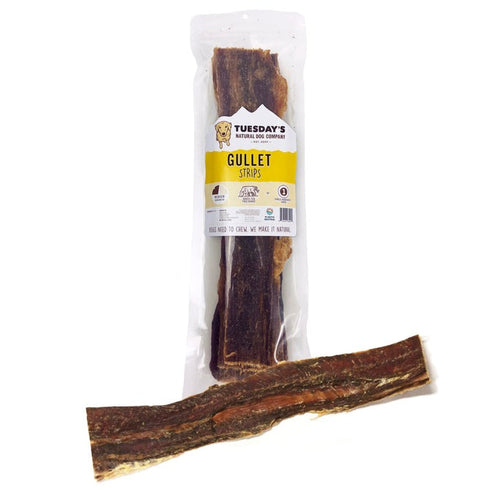 The Natural Dog Company 12" Gullet Strips 6oz - Poudre Pet and Feed Supply